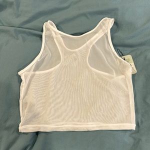 New with tags white Nani swim cover up tank /bralette size med